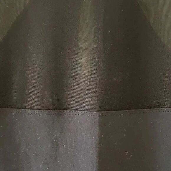 Abercrombie & Fitch Black Soft Long Sleeves Mesh Square Neck Bodysuit SZ S #1112 - Picture 9 of 12